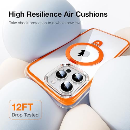 TORRAS UPRO Ostand SS Air-Castle iPhone 15 Pro Case (Orange) - Image 3