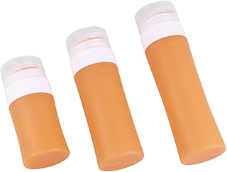 Beaupretty 3 Pçs Garrafa Secundária De Cosméticos Garrafa De Cosméticos De Viagem Garrafa Vazia Garrafa Secundária De Cosméticos Laranja Simples Garrafa Secundária De Viagem Garrafa De