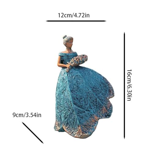 Décoration facile à utiliser predolo pour sublimer une statue bleue de cour - 3