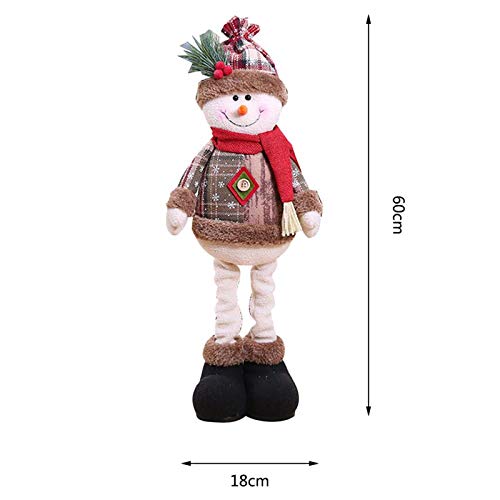 YUANstore1/3 peças de enfeite de árvore de Natal para decoração de ano novo, rena, boneco de neve, P