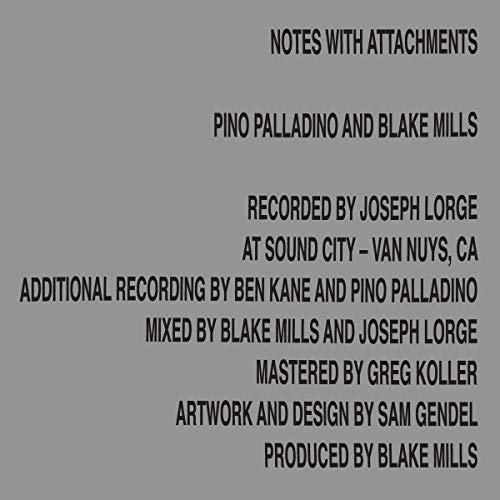 Album Art for Notes With Attachments by Pino Palladino/Blake Mills