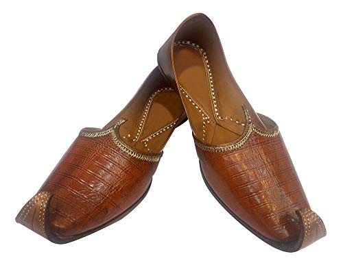 Men Handmade-Shoes Traditional-Leather-Khussa Punjabi Jutti Kolhapuri2
