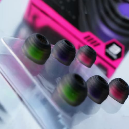 Image of HE Chang He Yin Sonic Eartips, Ripple Wall Earbud Tips, Replaceable Silicone Medical Grade Hypoallergic IEM Ear Plugs with Sonic Filter Zone, Optional S /M /L Size (S- 3 Pairs)