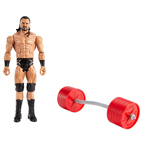 WWE Wrekkin Drew Mcintyre 6-In/15.24-cm Action Figure with Slamming Action, Gripping Hands & Bendable Barbell Weights Accessory, Poseable 6-In/15.24-cm Gift for Ages 6 Years Old & Up
