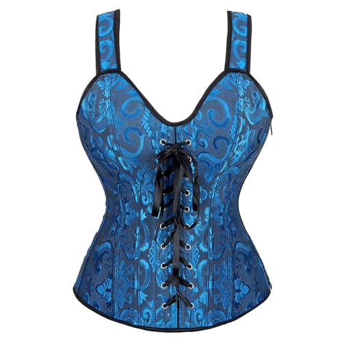 Corset vintage femme OBiQuzz doté de bretelles ajustables