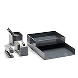 Poppin All Set, 12-Piece Desk Collection Set, Gray