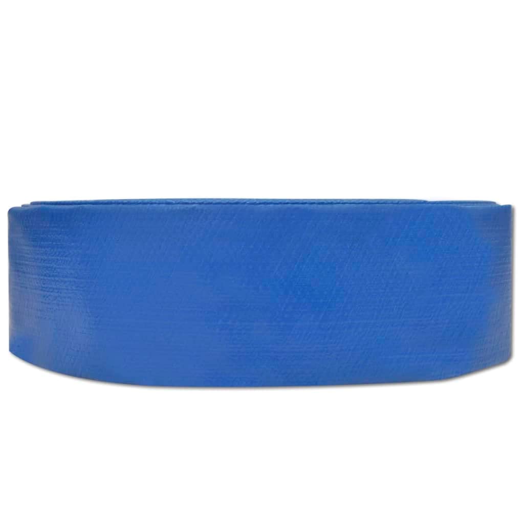 vidaXL Manguera Plana de Tubo de Suministro de Agua Tubería Plomería Bombeo Riego Alta Presión Flexible Jardín Patio Cesped PVC 50 m 1,5"