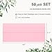 50 Pack #10 Business Envelopes, Self Seal Standard Pink Envelopes for Secure Business & Legal Mailing, Office, Checks, Letter, Invoices, 4 1/8 x 9 1/2 Inches