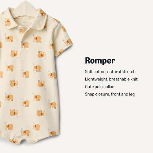 Amazon Essentials baby-boys Short Sleeve Romper2