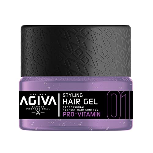 Agiva Styling Hair Gel Pro Vitamin Purple, Gel Coiffant Fixation Forte 700ml - gel pour cheveux