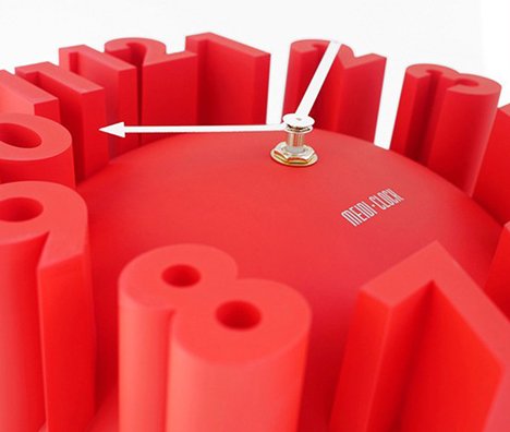 3D ナンバー ラウンド ウォールクロック
