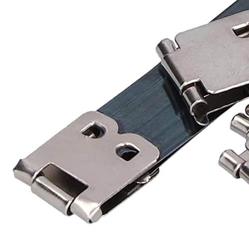Kiuiom Handtaschenscharniere, Kussverschluss Federclip, Metall Interner Flex Frame, 10PCS Kuss Verschluss Rahmen Taschen Kussverschluss Rahmen DIY Handwerk Münzbörse Schnappverschluss Taschen 10CM