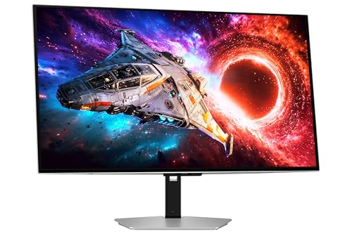 Image of Samsung Odyssey OLED G8 Gaming Monitor 80cm (32 inch) UHD, 240 Hz, 0.03ms(GTG), FreeSync Premium Pro, DP, HDMI, USB Hub, Height, Tilt, Swivel, Pivot Adjust Stand, (LS32HG800SWXXL, Silver)
