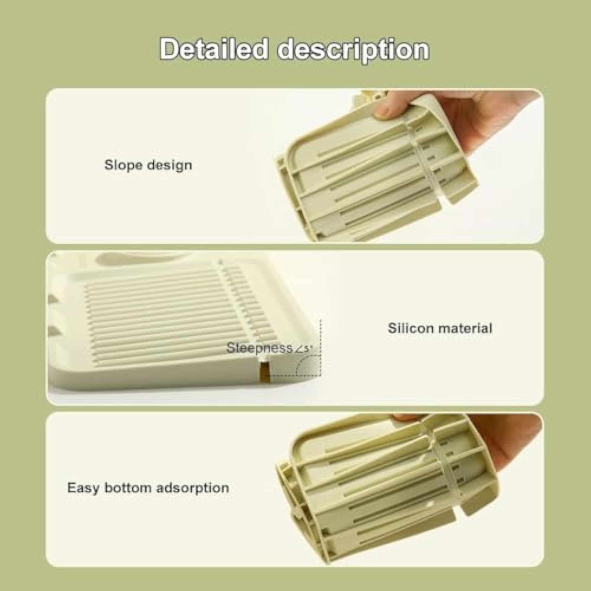 Silicone Sink Drainer Pad, Kitchen Sink Mat