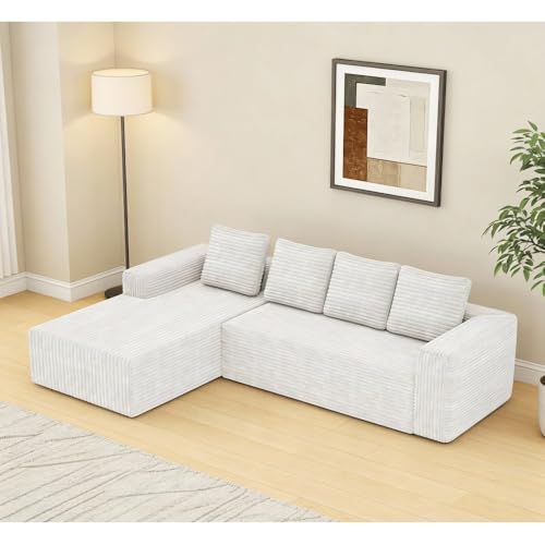 Sapgaks Sofá esquinero de 4 plazas sof