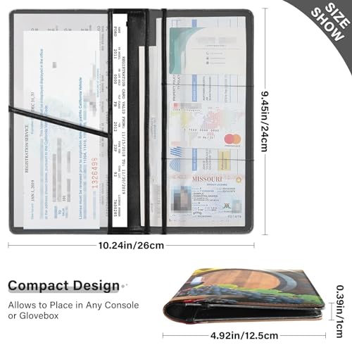 Organizador para carro de cuero PVC miniatura 3