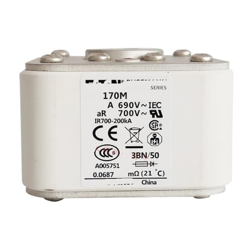 Fusible 170M6413 evite la surchauffe des variateurs industriels triphases 900A
