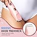 LUWUIDEN Bikini Trimmer for Women Electric Razors for Women, IPX7 Waterproof Hair Razor, Ceramic Blade Hair Trimmer Wet & Dry Use, Womens Painless Electric Shaver for Facial and Body-Pink