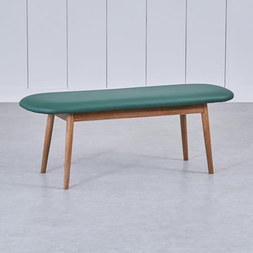 Image of Home Centre | Fernliving | Faux Leather | Dining Benches | Green | 1 Year Warranty