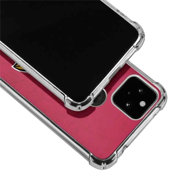 Skinit Clear Phone Case Compatible with Google Pixel 4a 5G - Officially Licensed NFL Arizona Cardinals Distressed Design