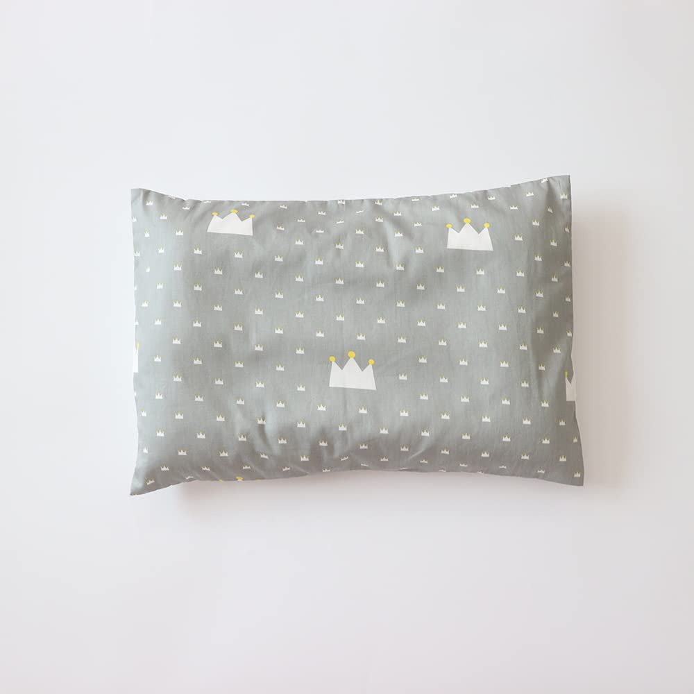 Juego de ropa de cama de cuna 100 % algodón para niños y niñas, ropa de cama de 3 piezas, incluye funda de edredón, sábana bajera, funda de almohada, decoración de guardería, sin relleno (gris)