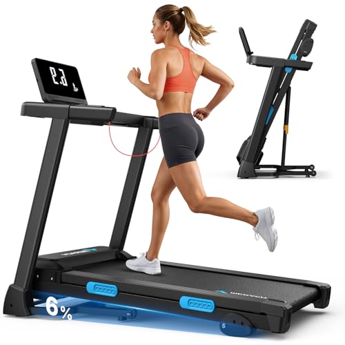Merach Tapis Roulant Elettrico con Inclinazione, 2.5HP Tapis Roulant Pieghevole con Pendenza,...