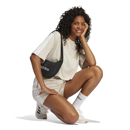 adidas Damen Essentials 3-Stripes Cotton Shorts, Wonder Alumina/White, XS – Ansicht 6