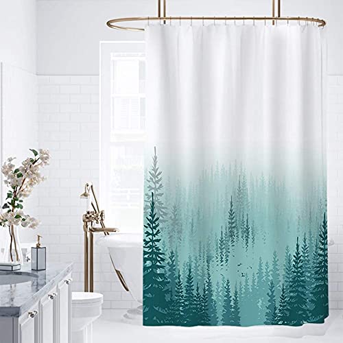 Rideau de bain cabine de douche long en tissu polyester - 3