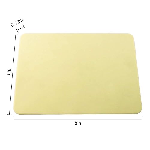Miniatura 9 de 10 piezas de piel de práctica de tatuajes en blanco de doble cara de 8 x 6 x 0.05 pulgadas, piel falsa para tatuaje, almohadillas de silicona suave