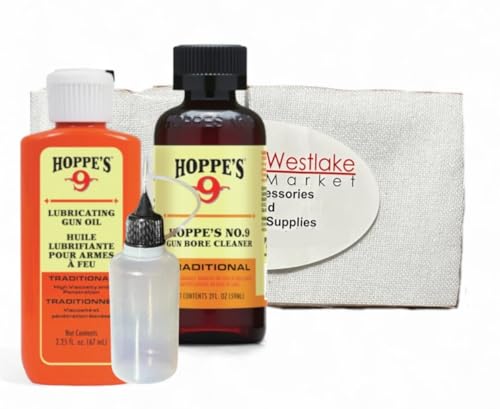 Hoppes Brand, Westlake Market Patches - Hoppes No 9 Cleaner & Lubricating Oil Cotton Shotgun Cleaning Patches for 12-16 Gauge