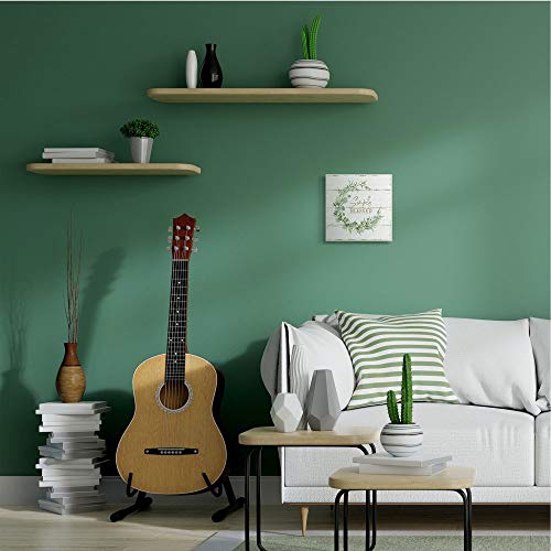 Stupell Industries Simply Blessed Phrase With Distressed Styling And Wreath Wall Art, 12 X 12, Off- White #TOP3