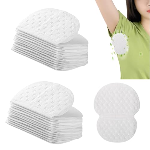 Almohadillas Sudor Axilas Mujer Hombre, 40 Piezas Almohadillas Protectoras para el Sudor, Antisudor Axilas Desechables