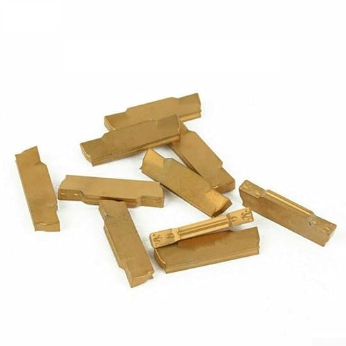 Yhenlovtt 10pcs For CNC Carbide Inserts Lathe Turning Tool with 40 Types Blade Cutters for Steel and Cast Iron Machining(MGMN300-M)