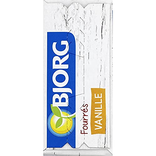 BJORG - Biscuits fourrés à la vanille bio - 225g, gourmandise éthique et responsable pour une pause sucrée saine et délicieuse. - Lot De 3 - Vendu Par Lot