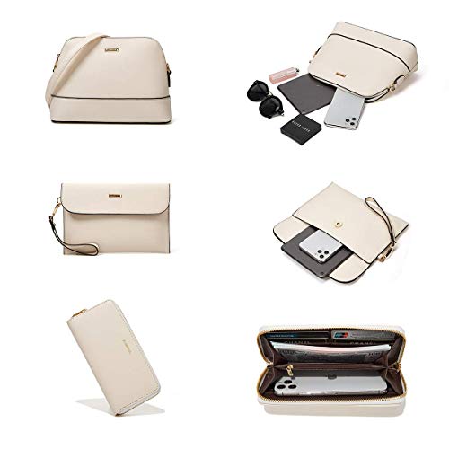 Image of Women Fashion Handbags Wallet Tote Bag Shoulder Bag Top Handle Satchel Purse Set 4pcs