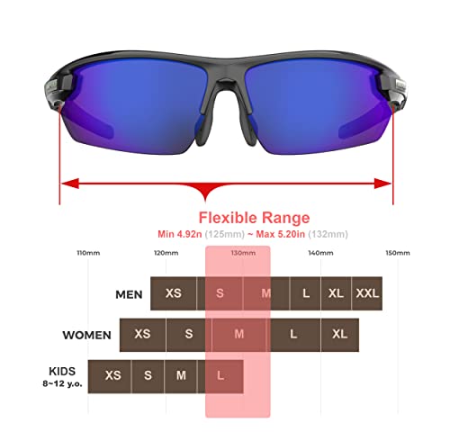 QOOL TIMES Mens Fishing Sunglasses Polarized for Women, UV400 Volleyball Running Driving Golfing Cycling Case Strap Full Pack2