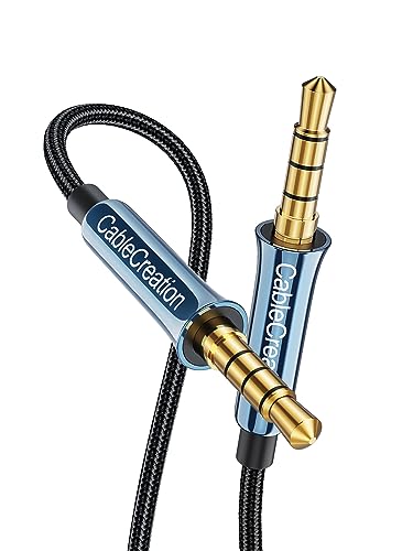 CableCreation 3.5mm TRRS Audio Cable 3FT/0.9m, 4-Pole 3.5mm Aux Cord Hi-Fi