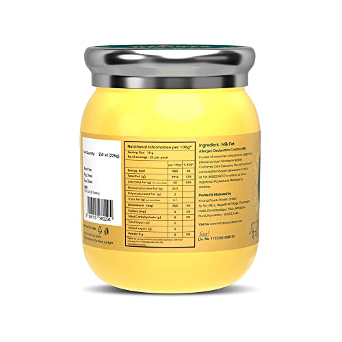 Image of Himalayan Natives A2 Gir Bilona Cow Ghee 250ml | 100% Pure and Natural | Traditional Bilona Method | Curd Churned | Grass-Fed Desi A2 Gir Cow Ghee | Rich In Taste & Aroma