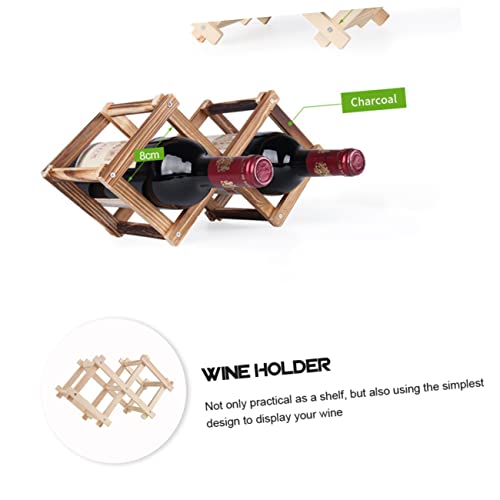 Soporte de vino Mikinona de madera para encimera y pared miniatura 7