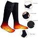 Heated Socks,Electric Heated Socks Thermal Insulated Sock Battery Powered Heat Sox, Winter Foot Warmer Socks for Men & Women… (Black)
