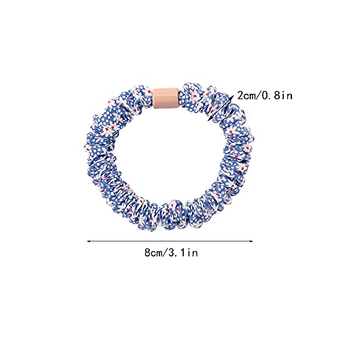 Image of Hair Ties Scrunchies - Small Mini Scrunchy for Women Thick Hair Accessories Cute Soft No Slip Hair Elastics Ponytail Holder for Curly Hair No Damage Hairties Gift for Girls