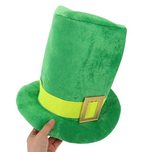 Chapeau Saint-Patrick vert réutilisable et haut-de-formé irlandais léger