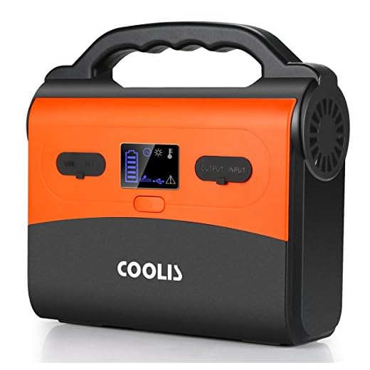 COOLIS 200Wh-54000mAh Portable Purely Sine Wave Lithium Battery Power Inverter Generator Power Station, with Silent 110V AC/12V DC/5V USB Output