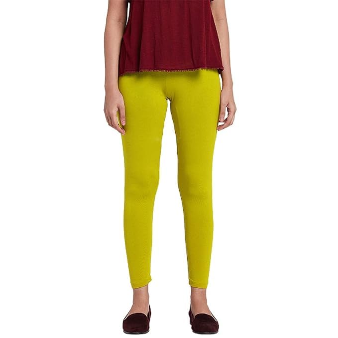 Image of Women Cotton Solid Belt Ankle Length Legging Four Way Lycra Leggings