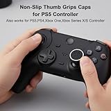 6Pcs Premium Silicone Thumb Stick Grips Caps- Controller Grips,Controller Thumb Grips,Joystick Controller Performance Replacement Compatible with PS5 PS4 PS3 Xbox One 360 Controller Grip(Black - Image 5