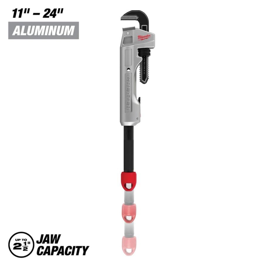 Milwaukee 48-22-7318 Llave de tubo de tramposo ajustable de aluminio