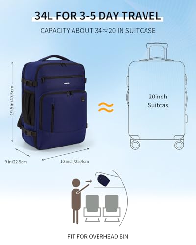 Image of ECOHUB Travel Backpack Airline Approved Under Seat Personal Item Bag