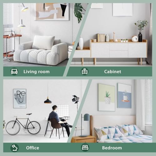 Image of 45x100 Cm Silk-White Wallpaper for Walls Waterproof Vinyl Film Self Adhesive Peel & Stick 3D Embossed Hexagon Design Kitchen, Cabinet, Furniture PVC Lamination Roll