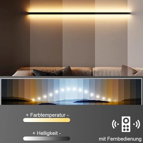 Lámpara de pared escalera larga moderna e interiores con tecnología LED lineal 2