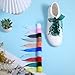 Shimmeroo 10 Pairs Ribbon Shoe Laces - Soft Silk Satin Shoelaces Snow Yarn Fashion Ribbon Shoestrings Fashion Colorful Shoe Ties for Sneakers Women Canvas Leather Shoes Skate DIY